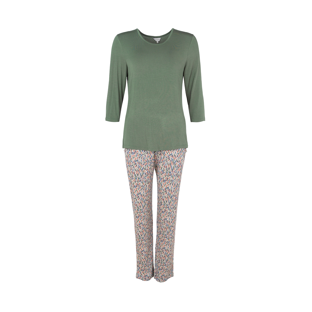 Lady Avenue Bamboo pyjamas, grøn - 73-1144 - 352 - Army