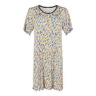 Lady Avenue Bamboo natkjole, multi - 73-1140 - 360 - Blue/Amber