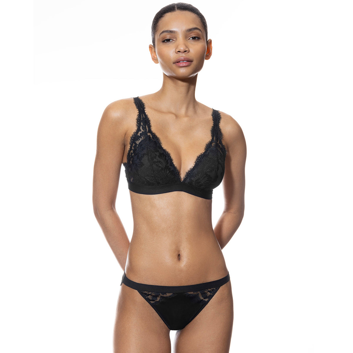 Mey Poetry Vogue trekant BH, sort - 74233 - 3 - Black