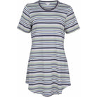 Lady Avenue Bamboo natkjole, multi - 75-1280 - 1035 - Graphite Stripe