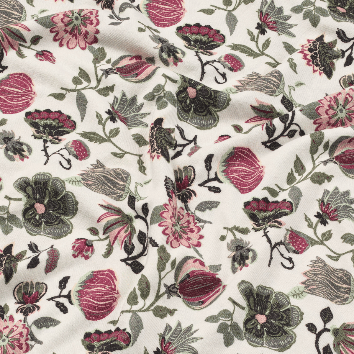 Lady Avenue Bamboo natkjole, multi - 78-2495 - 1082 - Forrest Flower