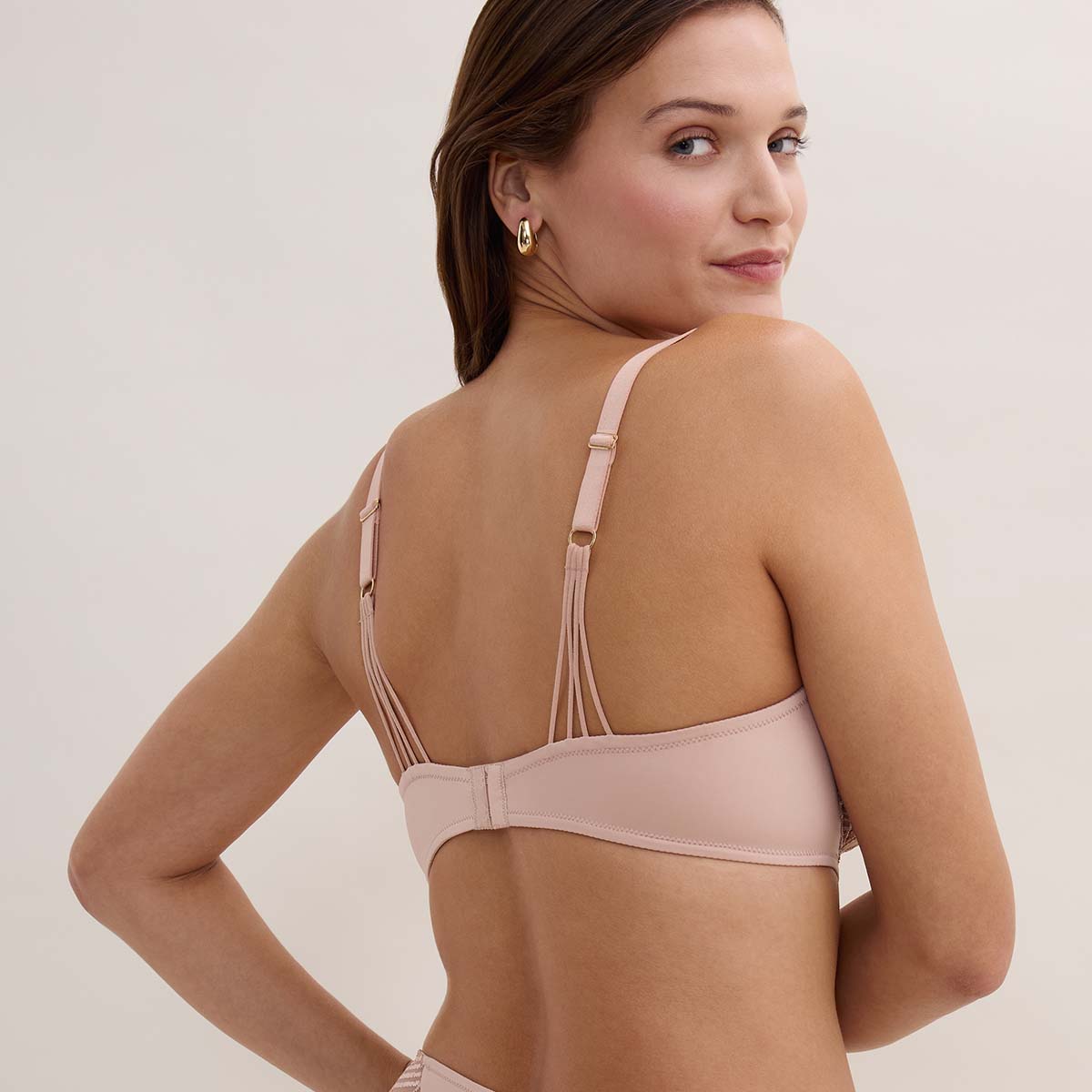Aubade Eloge Du Desir trekant BH, beige - 7CF12 - MIST - Misty Blush