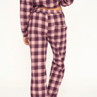JBS of Denmark Flannel natbukser, multi - 8-1123-21 - 6977 - Rose