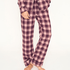 JBS of Denmark Flannel natbukser, multi - 8-1123-21 - 6977 - Rose