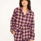 JBS of Denmark Flannel natskjorte, multi - 8-1123-74 - 6977 - Rose