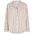 JBS of Denmark Flannel natskjorte, brun - 8-1123-74 - 8085 - Brown