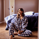 JBS of Denmark Flannel natskjorte, multi - 8-1123-74 - 882 - Blue