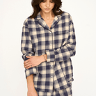 JBS of Denmark Flannel natskjorte, multi - 8-1123-74 - 882 - Blue