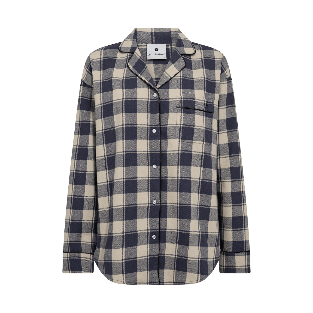 JBS of Denmark Flannel natskjorte, multi - 8-1123-74 - 882 - Blue