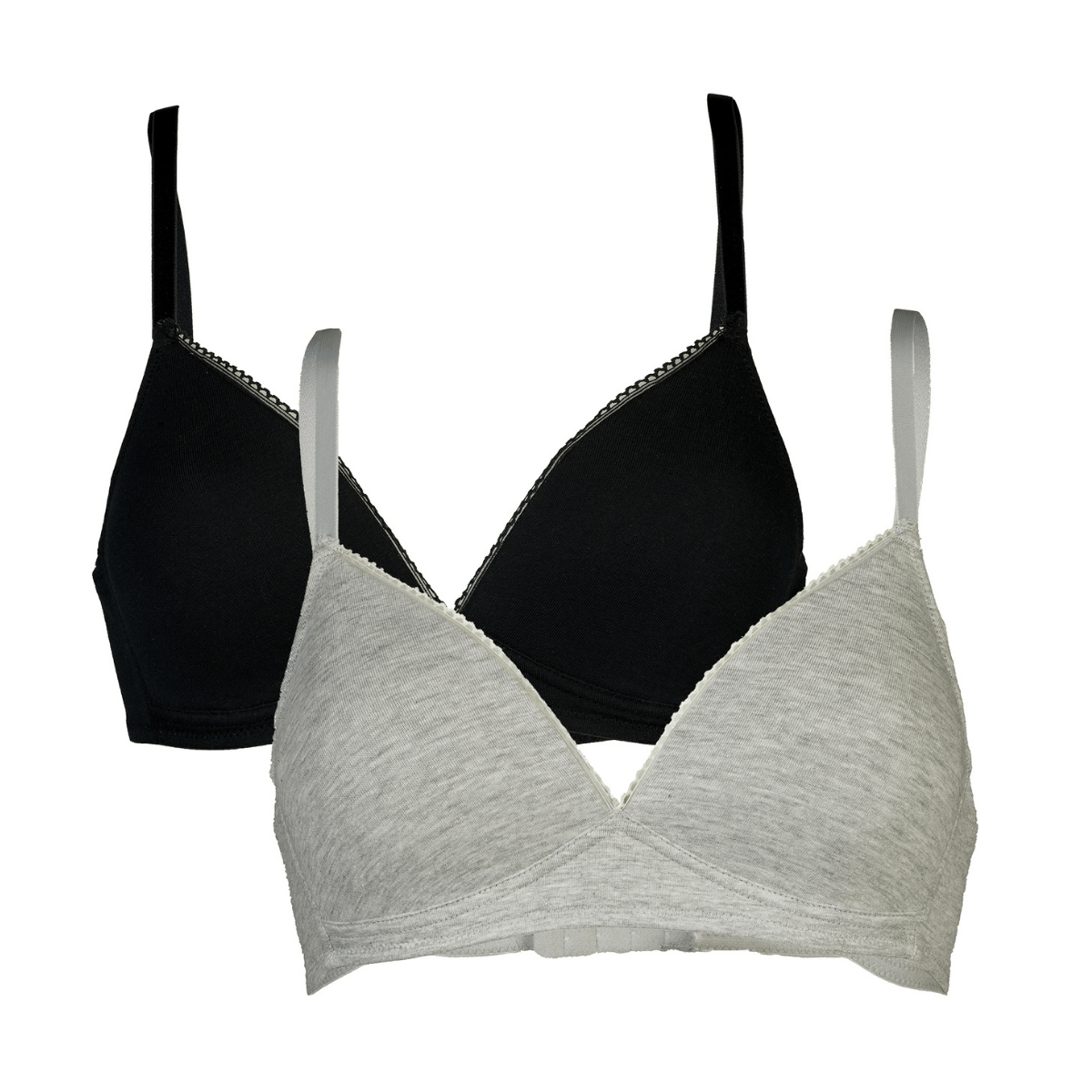 After Eden 2-Pack BH uden bøjle, multi - 80.04.0015 - 142 - Black/Grey