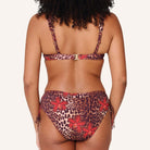 LingaDore Leopard Flower Shine bikini top med bøjle, leopard - 8201BT - 340 - Leopard Flower