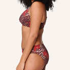 LingaDore Leopard Flower Shine tai bikinitrusse, leopard - 8201B - 340 - Leopard Flower