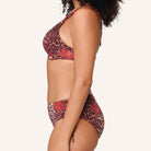 LingaDore Leopard Flower Shine tai bikinitrusse, leopard - 8201SH - 340 - Leopard Flower