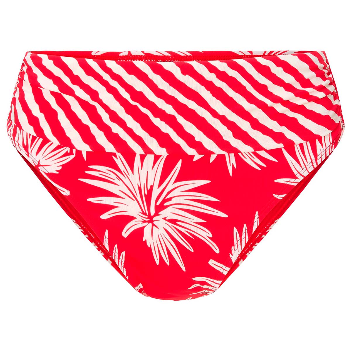 LingaDore Fresh Flowers tai bikinitrusse, rød - 8203B-1 - 343 - Leaf Stripe