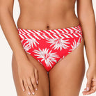 LingaDore Fresh Flowers tai bikinitrusse, rød - 8203B-1 - 343 - Leaf Stripe