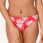 LingaDore Fresh Flowers tai bikinitrusse, rød - 8203B - 343 - Leaf Stripe