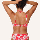 LingaDore Fresh Flowers tai bikinitrusse, rød - 8203B - 343 - Leaf Stripe