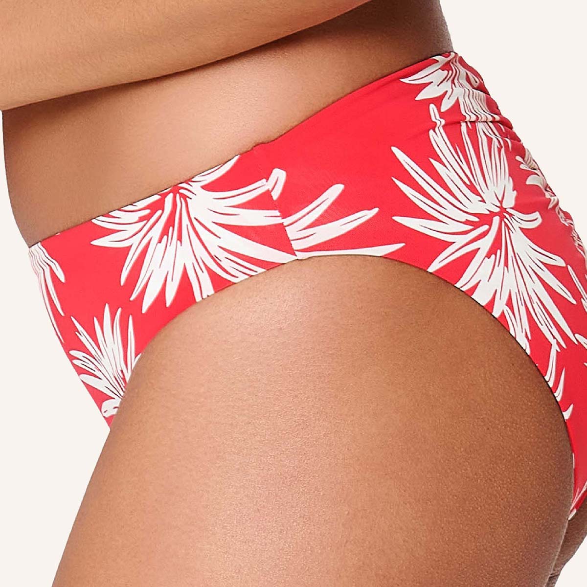 LingaDore Fresh Flowers tai bikinitrusse, rød - 8203B - 343 - Leaf Stripe