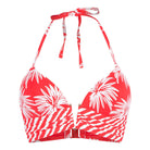 LingaDore Fresh Flowers bikini top med bøjle, rød - 8203TB - 343 - Leaf Stripe