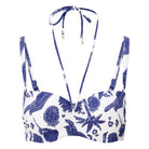 LingaDore Under The Greek Sun bikini top med bøjle, multi - 8206BC - 345 - Blue White Print
