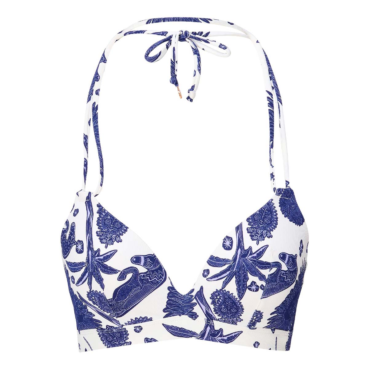 LingaDore Under The Greek Sun bikini top med bøjle, multi - 8206TB - 345 - Blue White Print