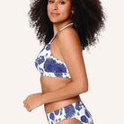 LingaDore Under The Greek Sun bikini top med bøjle, multi - 8206TB - 345 - Blue White Print