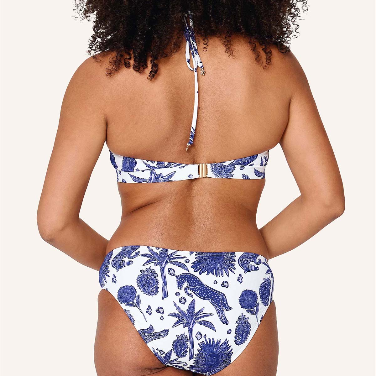 LingaDore Under The Greek Sun bikini top med bøjle, multi - 8206TB - 345 - Blue White Print