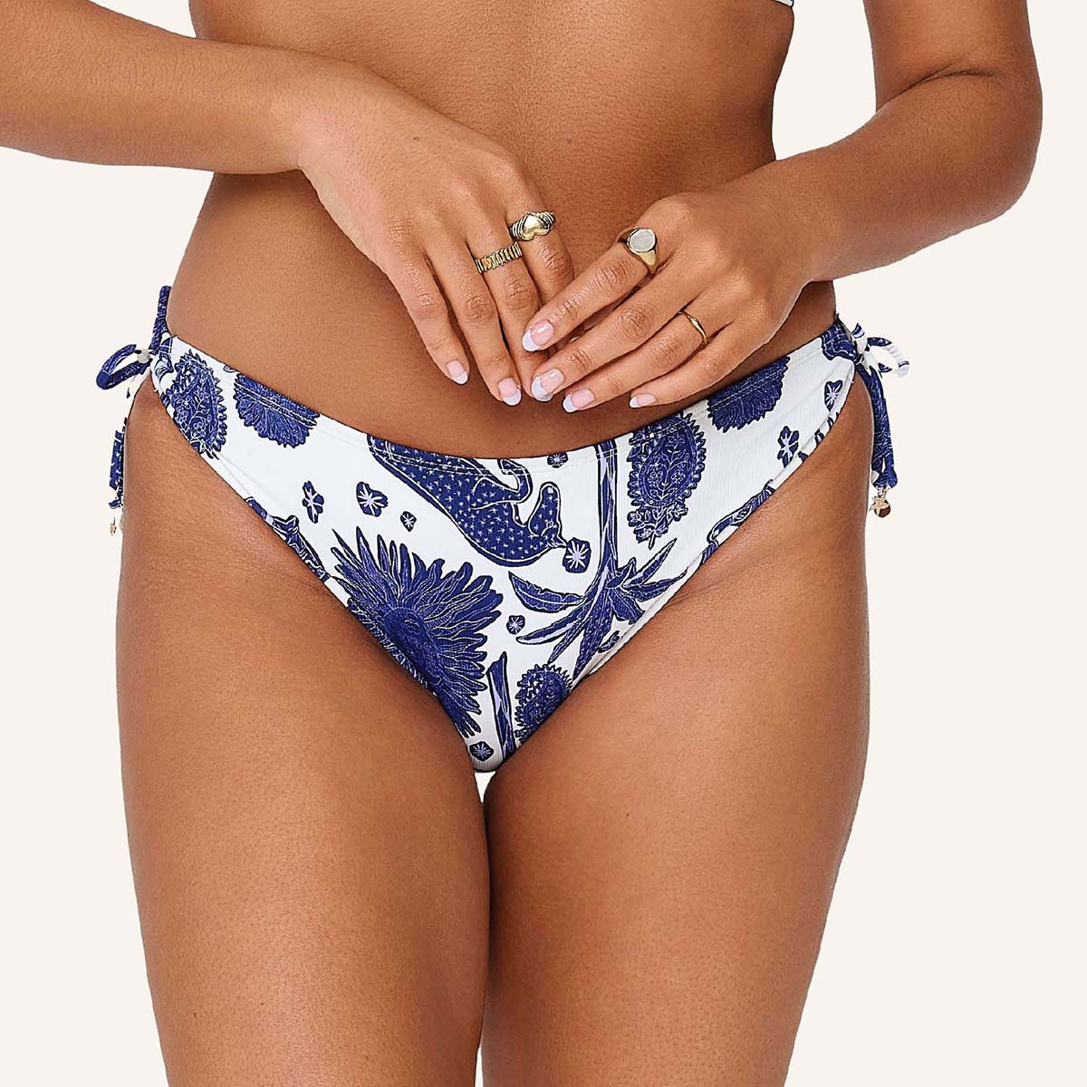 LingaDore Under The Greek Sun tai bikinitrusse, multi - 8206TSB - 345 - Blue White Print