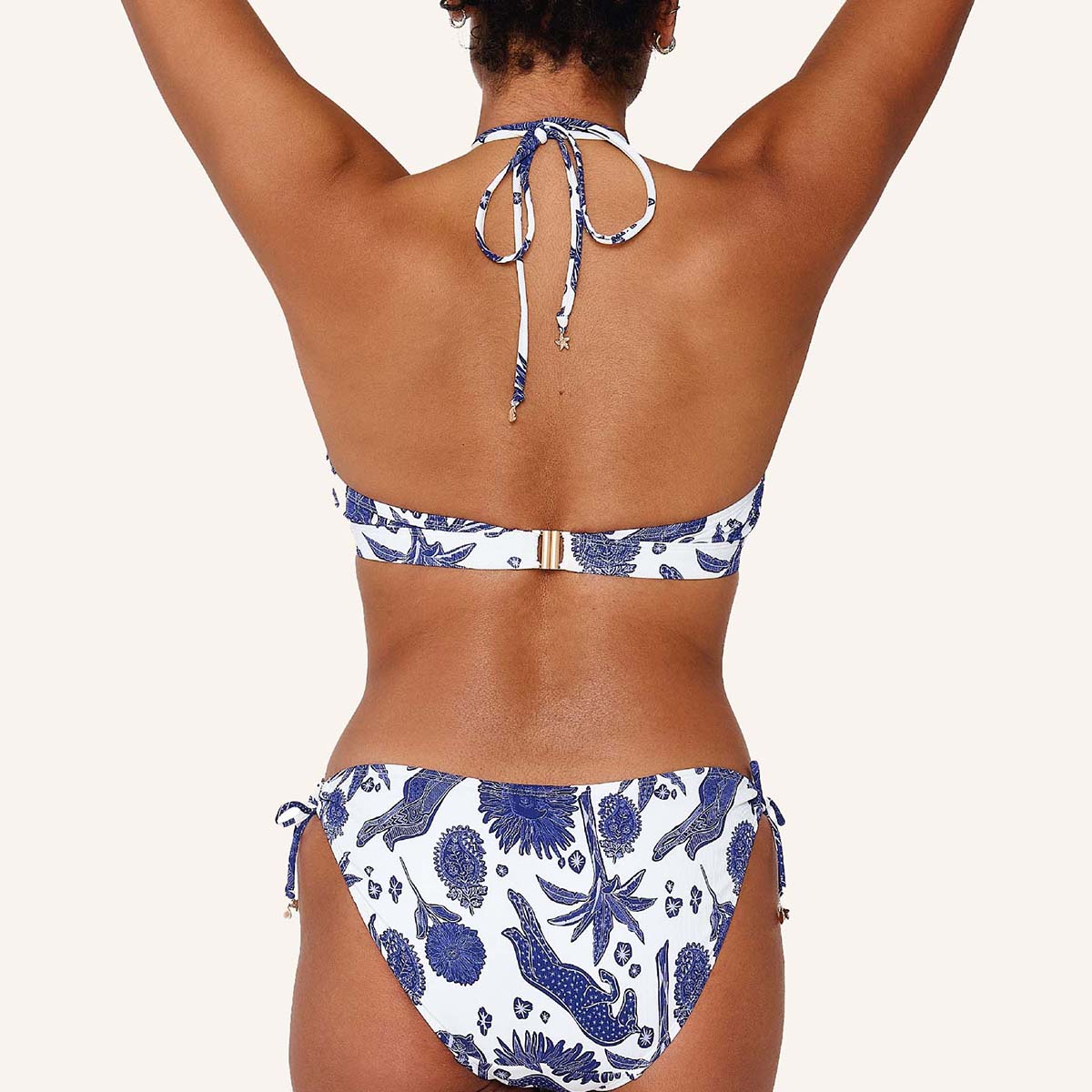 LingaDore Under The Greek Sun tai bikinitrusse, multi - 8206TSB - 345 - Blue White Print