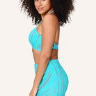 LingaDore Ocean Obsession bikininederdel, turkis - 8209SK - 346 - Turqoise Tye Die