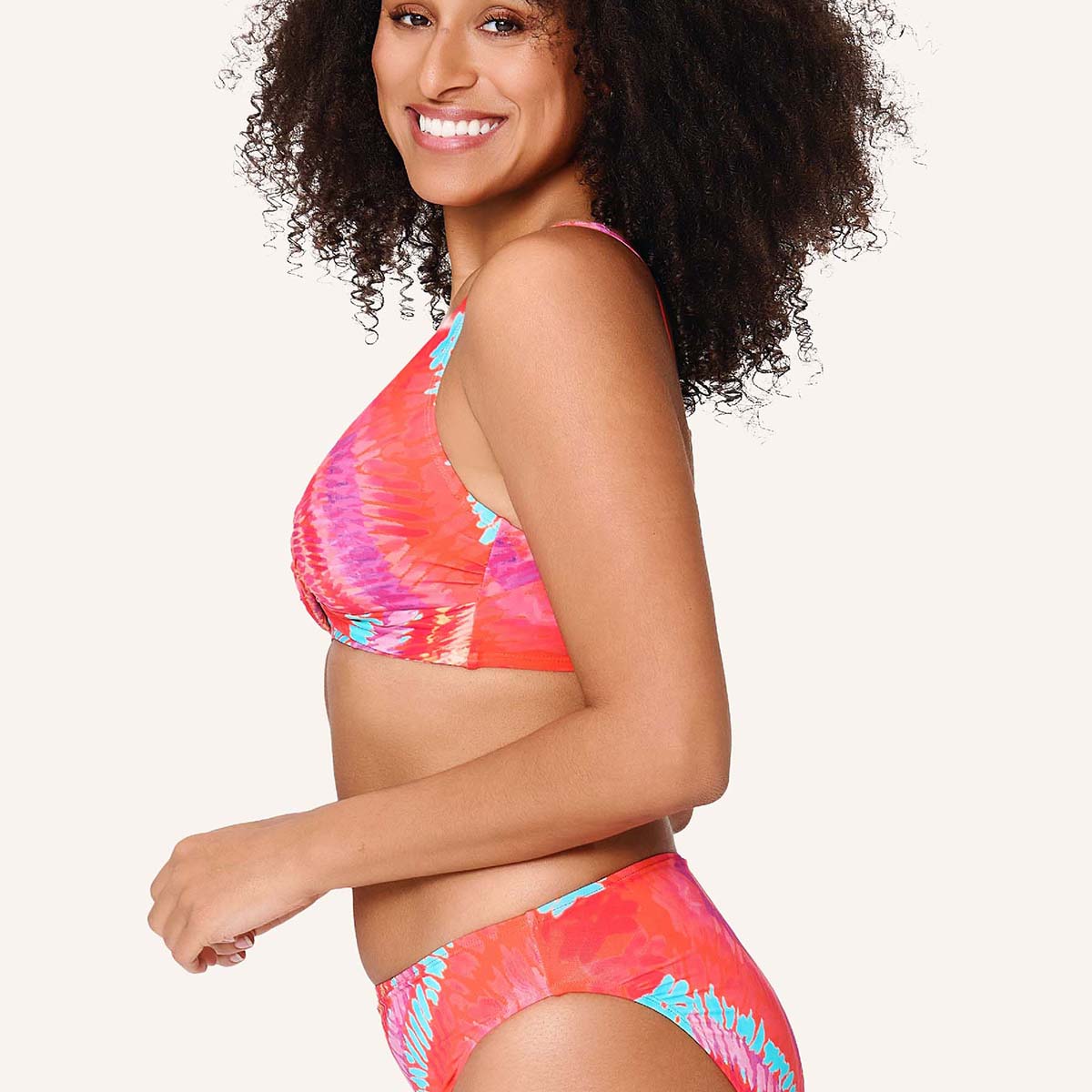 LingaDore Beach Vibes Only bikini top med bøjle, orange - 8210A-1 - 347 - Sea Coral