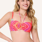 LingaDore Beach Vibes Only bikini top med bøjle, orange - 8210BC - 347 - Sea Coral