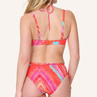 LingaDore Beach Vibes Only bikini top med bøjle, orange - 8210BC - 347 - Sea Coral