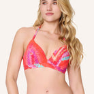 LingaDore Beach Vibes Only bikini top med bøjle, orange - 8210TB - 347 - Sea Coral
