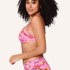 LingaDore Pink Paradise bikini top med bøjle, lyserød - 8212BT - 349 - Tropical fruit