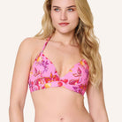 LingaDore Pink Paradise bikini top med bøjle, lyserød - 8212TB - 349 - Tropical Fruit