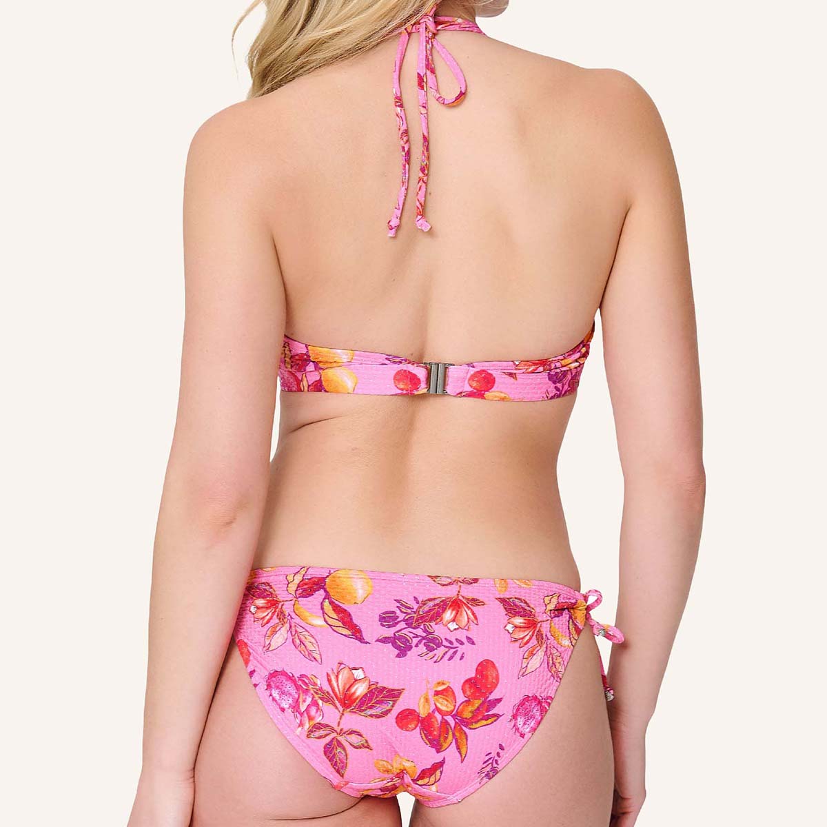 LingaDore Pink Paradise bikini top med bøjle, lyserød - 8212TB - 349 - Tropical Fruit