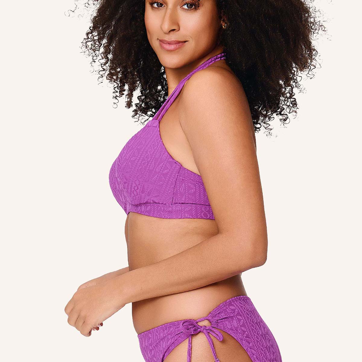 LingaDore Purple Pulse bikini top med bøjle, pink - 8213TB - 350 - Sparkling Grape