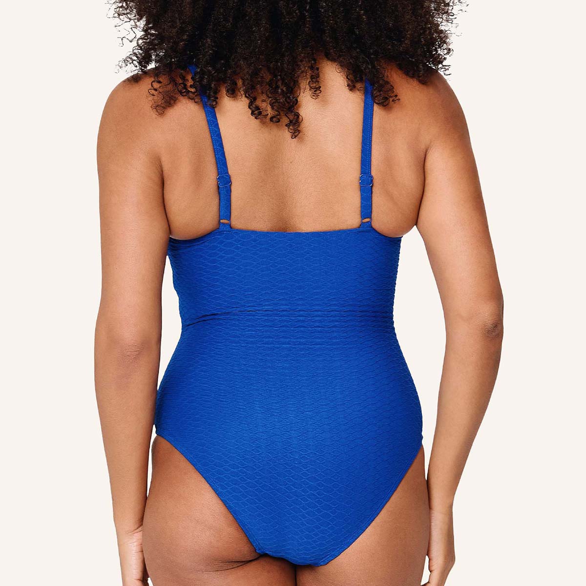 LingaDore Blue Crush badedragt med bøjle, blå - 8215SS - 09 - Blue