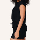 LingaDore Relaxing Days t-shirt- og shorts-sæt, sort - 8221 - 02 - Black