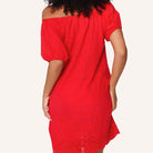LingaDore Cotton Comfy strandkjole, rød - 8226 - 341 - Venere Red