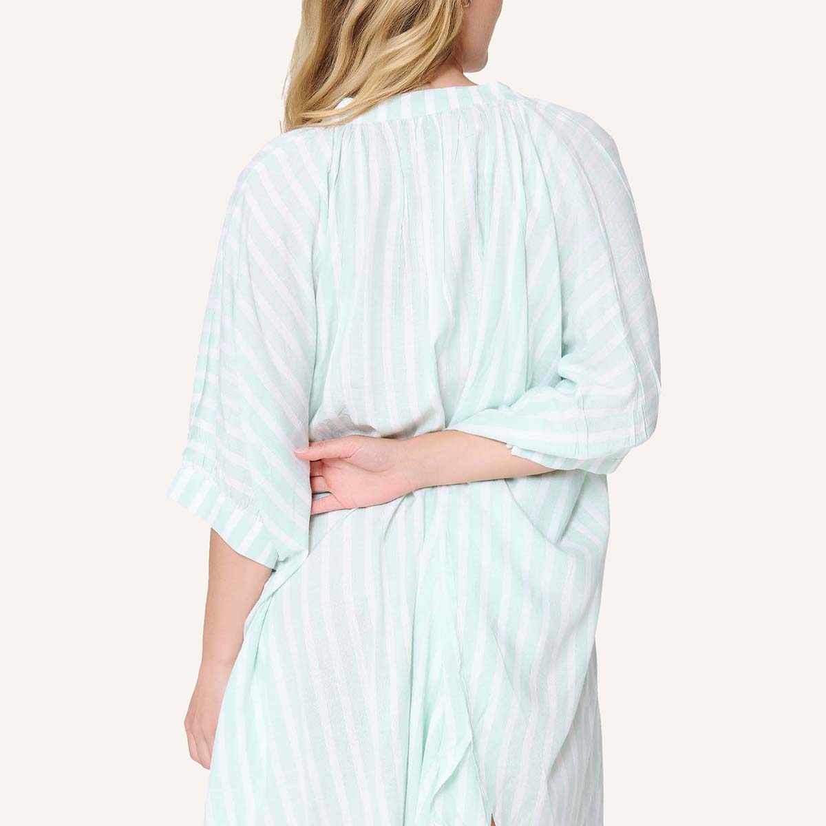 LingaDore strandkjole, grøn - 8230 - 366 - Mint Stripe