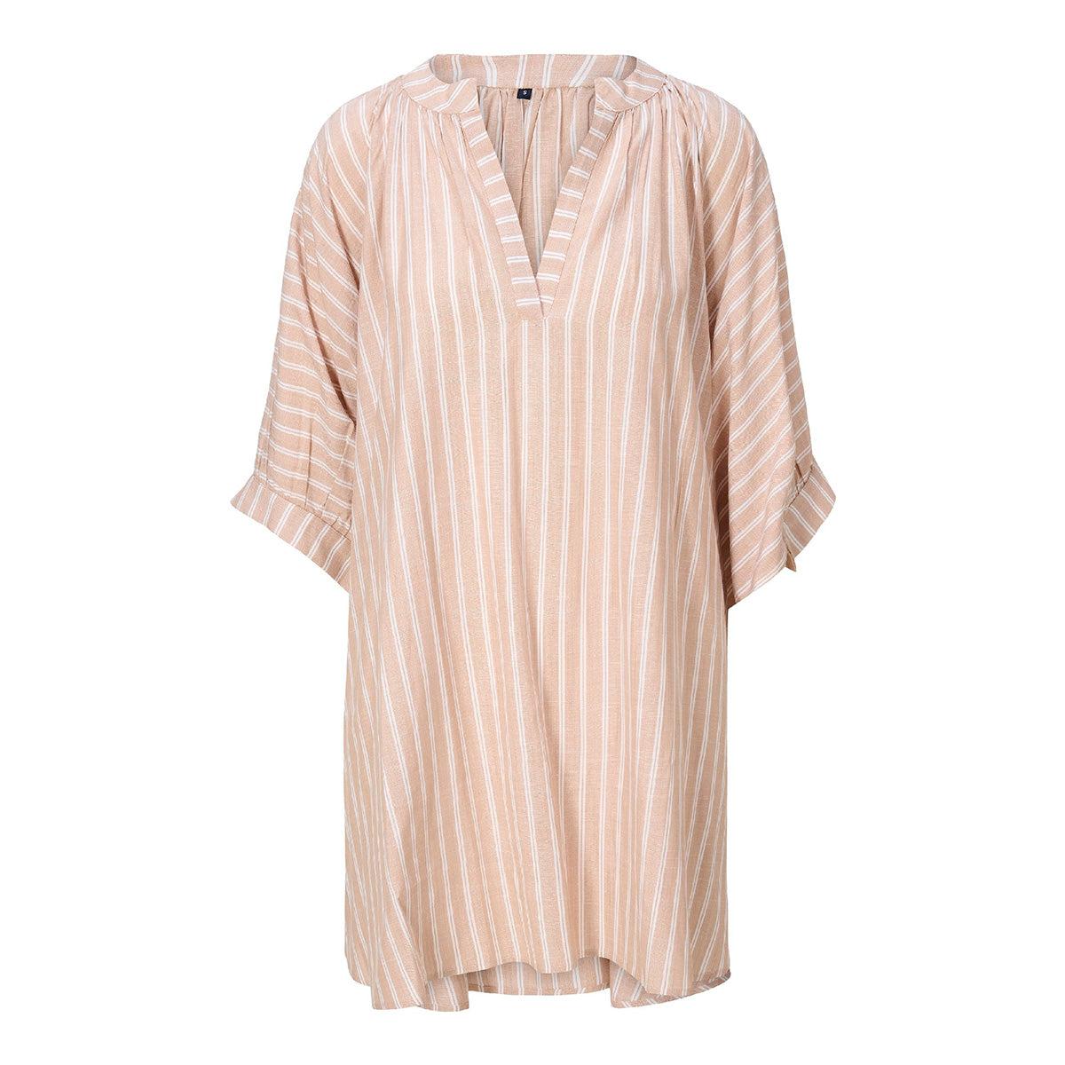 LingaDore strandkjole, brun - 8230 - 367 - Dark Beige Stripe