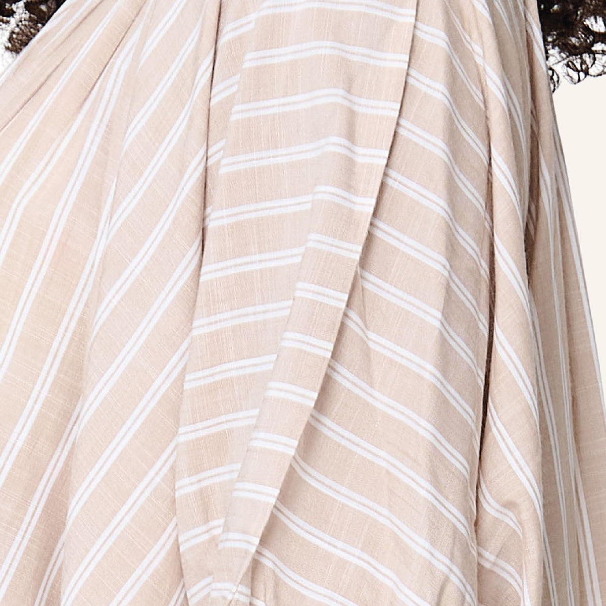 LingaDore strandkjole, brun - 8230 - 367 - Dark Beige Stripe