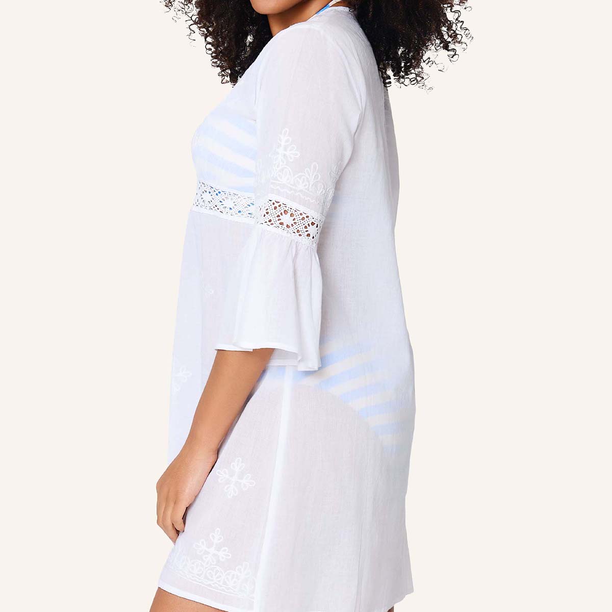 LingaDore Cool & Breezy strandkjole, hvid - 8236 - 01 - White