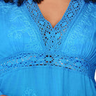 LingaDore Cool & Breezy strandkjole, blå - 8236 - 368 - Ortensia Blue