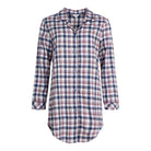 Lady Avenue Cotton Flannel natskjorte, multi - 83-1060 - 320 - Blue/Deer