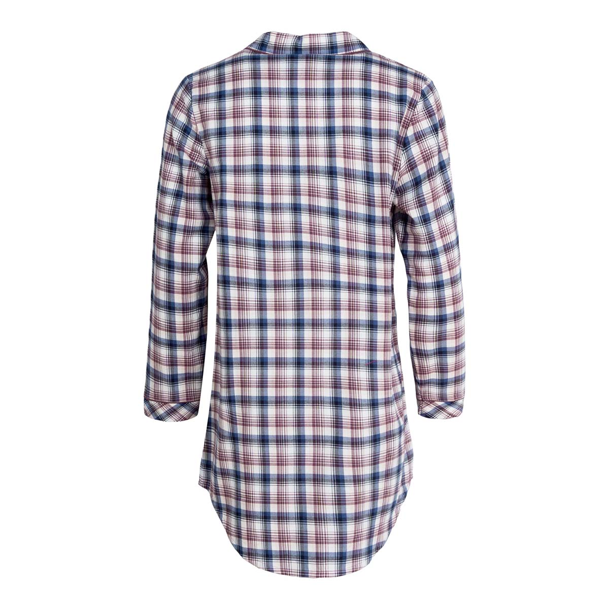 Lady Avenue Cotton Flannel natskjorte, multi - 83-1060 - 320 - Blue/Deer