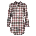 Lady Avenue Cotton Flannel natskjorte, multi - 83-1185 - 361 - Army/Terracotta
