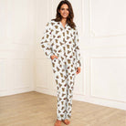Lady Avenue pyjamas, multi - 85-2087 - 1071 - Wine Teddy